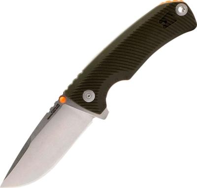 SGTELLUSFLKOL - Couteau SOG Tellus FLK Olive/Orange