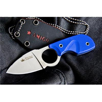 KK0096 - Couteau KIZLYAR SUPREME Amigo Z Neck Knife AUS-8 Satin