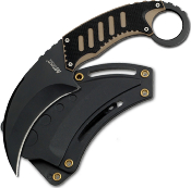 MT665BT - Couteau Tactique MTECH Karambit Neck Knife Noir Sable