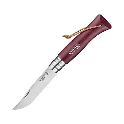 OP002213 - Couteau OPINEL Baroudeur N° 8 VRI Grenat à Lacet