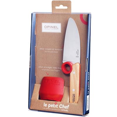 OP001744 - Couteau + Protège doigt Petit Chef OPINEL