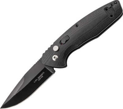 593111 - Couteau Automatique HERBERTZ G10 Noir 10,5 cm inox