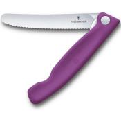 6.7835.FC1 - Couteau Office Pliant VICTORINOX Swissclassic 11 cm Violet à Dents  