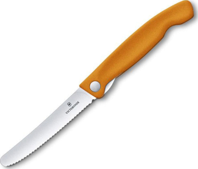 67836F9B - Couteau Office Pliant VICTORINOX Swissclassic Orange à Dents