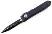 MT122-1T - Couteau Automatique MICROTECH Ultratech D/E Black Double Tranchant