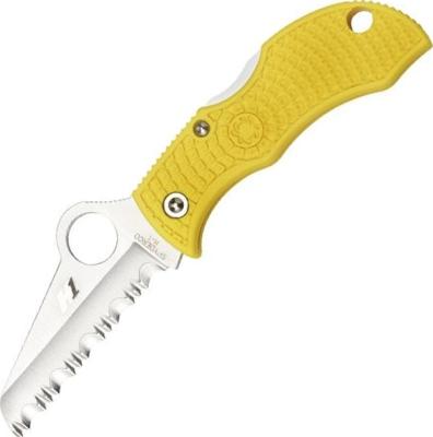 MYLS - Couteau SPYDERCO Manbug Salt Jaune