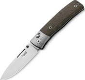 NN2.CVG - Couteau LION STEEL Nini Micarta Vert Mitre Titanium 