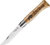 OP002629 - Couteau OPINEL N�8 VRI Animalia America Bison  