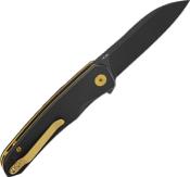 QS140C2 - Couteau QSP Otter G10 All Black