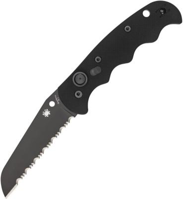 C165GSBBK2 - Couteau Automatique SPYDERCO Autonomy G-10 Noir