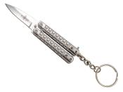 TH.K0102B - Porte-Cl�s Papillon THIRD 5,5cm Tout Inox 