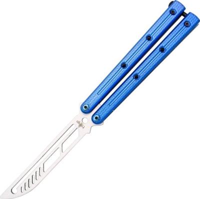 TH.K2921A - Couteau Papillon d'Entraînement THIRD Alu Bleu 12,5 cm Inox