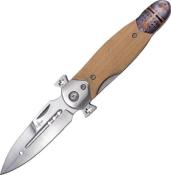 TH.N120B - Pliant THIRD Templier Hêtre 11 cm Inox