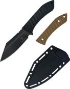 TKF318 - Couteau TAMUMITAK Asym Fixed Blade Black