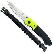 334311 - Couteau PUMA-TEC G10 Noir/Vert 11 cm avec Clip et Paracorde