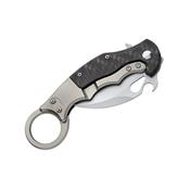 FOX599TICS - Couteau FOX MILITARY Karambit fibre de carbone/titanium