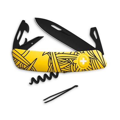 ZD03ABPOP - Couteau SWIZA D03 Pop Art 2 Allblack
