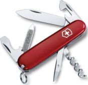 0.3803 - Couteau VICTORINOX Sportsman Rouge avec Anneau