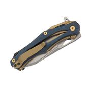 305013 - Couteau PUMA-TEC Inox Bronze/Bleu 13 cm avec Clip