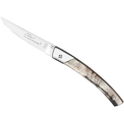 4928B - Couteau CLAUDE DOZORME Secret Corne de Bélier 11 cm Inox