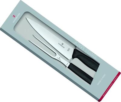 6.7133.2G - Service à Découper VICTORINOX Swissclassic 2 Pièces Noir