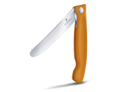 6.7836.F9B - Couteau Office Pliant VICTORINOX Swissclassic 11 cm Orange à Dents