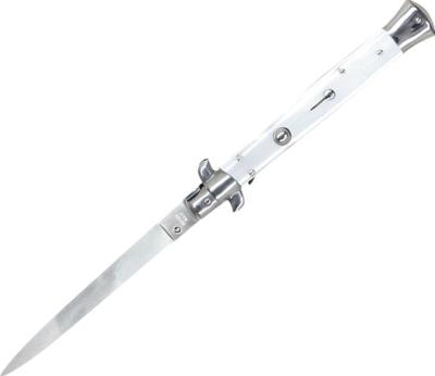 B250-28PL - Couteau CONSORZIO COLTELLINAI Auto Stiletto Façon Nacre  