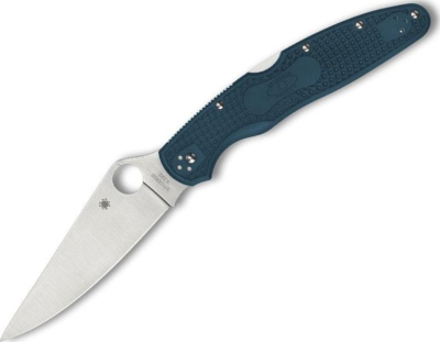 C07FP4K390 - Couteau SPYDERCO Police™ 4 Lightweight K390 Bleu