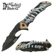 DF077GL - Couteau DARK FANTASY BLADES Ouverture Assiste Grey 