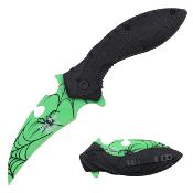 DSA095GN - Couteau DARK SIDE BLADES A/O SPIDER Green