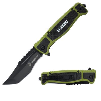 MA3005GN - Couteau USMC Ouverture Assistée Vert