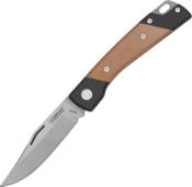 MY.900.NA - Couteau MERCURY Luc Micarta Naturel Aluminium Noir