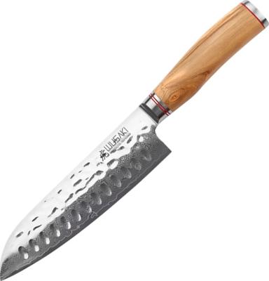 WUDORS17 - Couteau Santoku WUSAKI Série Damas 10 Cr Olivier