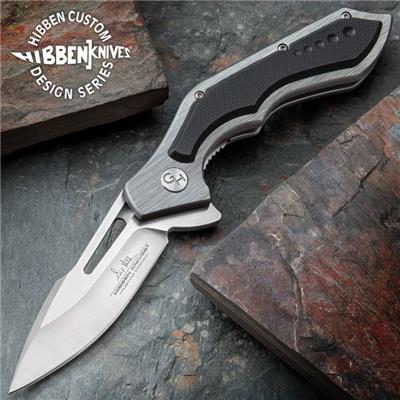 GH5080 - Couteau HIBBEN Hurricane Gray and Black