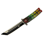 MUA123A - Couteau Master USA Linerlock A/O Rainbow Leaf