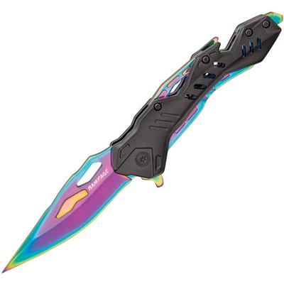 UC3305 - Couteau UNITED CUTLERY Rampage Noir/Arc en ciel