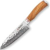 WU8003 - Couteau Santoku WUSAKI Damas Olivier
