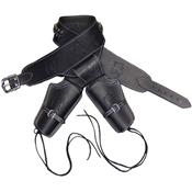 CE708 - Ceinturon double holster avec cartouchière et balles DENIX