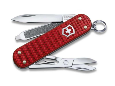 0.6221.401G - Couteau VICTORINOX Classic SD Precious Alox Iconic Red