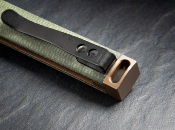 01BO391 - Couteau BOKER PLUS Kaizen Green Canvas Micarta