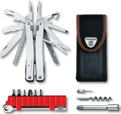 3.0236.N - Outil Multifonctions VICTORINOX Swisstool Spirit X Plus Ratchet et Etui Nylon