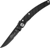 4932 - Couteau CLAUDE DOZORME Le Thiers Design faon Fibre de Carbone 12,5 cm