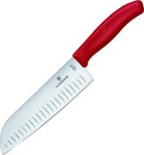 6.8521.17G - Couteau Santoku VICTORINOX Swissclassic 17 cm Alvol Rouge