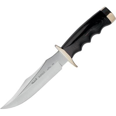 BUFALO17M - Poignard MUELA Bufalo Micarta Noir + Etui Cuir