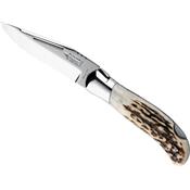 GD932 - Couteau Laguiole Chasse G.DAVID 12 cm Cerf véritable Mitre Inox