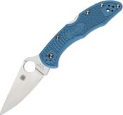 C11FPBL - Couteau SPYDERCO Delica 4 Flat Ground Blue