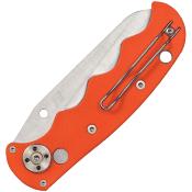 C165GSOR - Couteau Automatique SPYDERCO Autonomy G-10 Orange