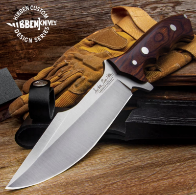 GH5112 - Couteau Hibben Legacy Fighter IV avec Etui Cuir