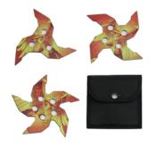 SETSTAR10 - Ensemble de 3 Etoiles � lancer Dragon avec Etui  