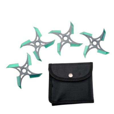 SHURISET7 - Set de 4 Etoiles à Lancer / Shurikens Green